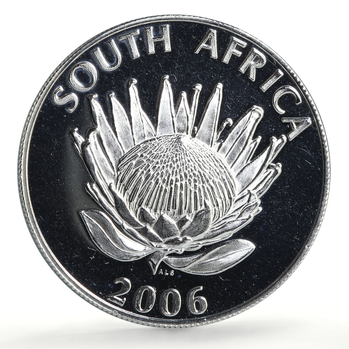 South Africa 1 rand Desmond Tutu Nobel Prize Politics silver coin 2006