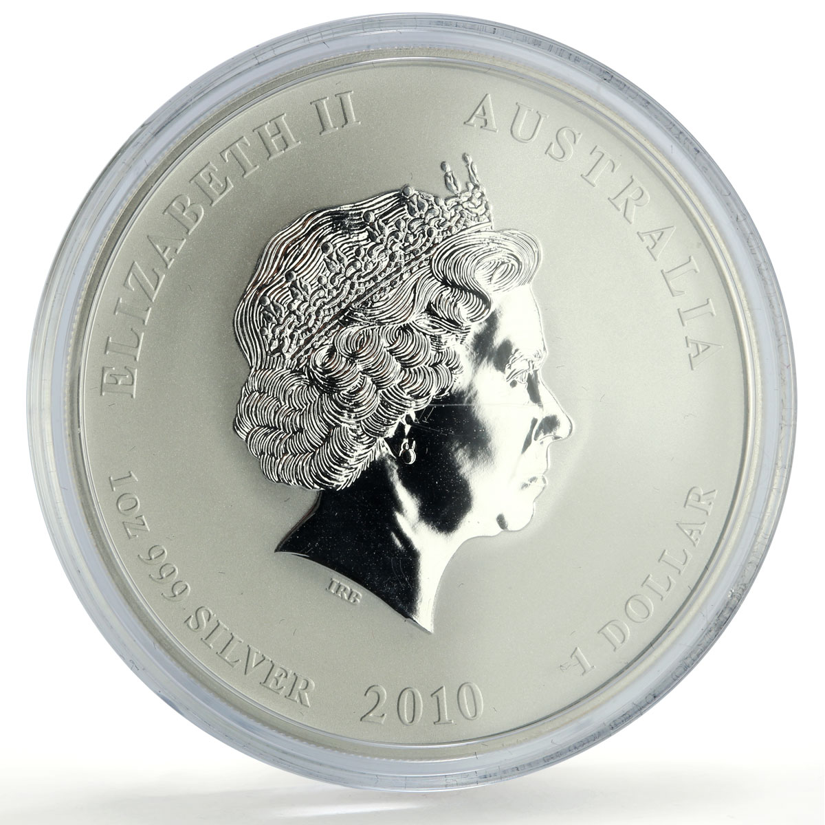 Australia 1 dollar Lunar Calendar II Year of the Tiger Colored silver coin 2010