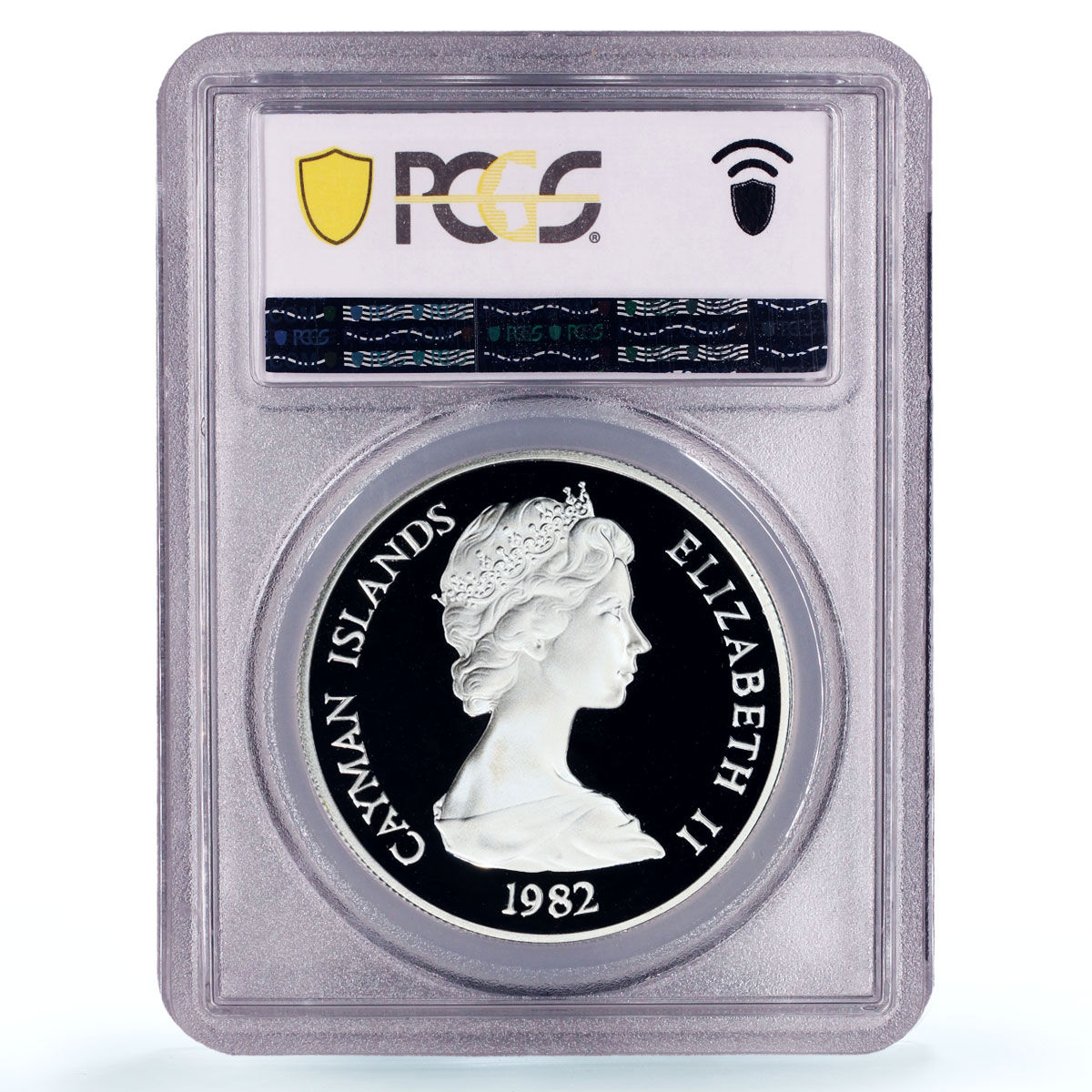 Cayman Is 10 KYD UNICEF Save the Children Child Year Piefort PR69 PCGS coin 1982