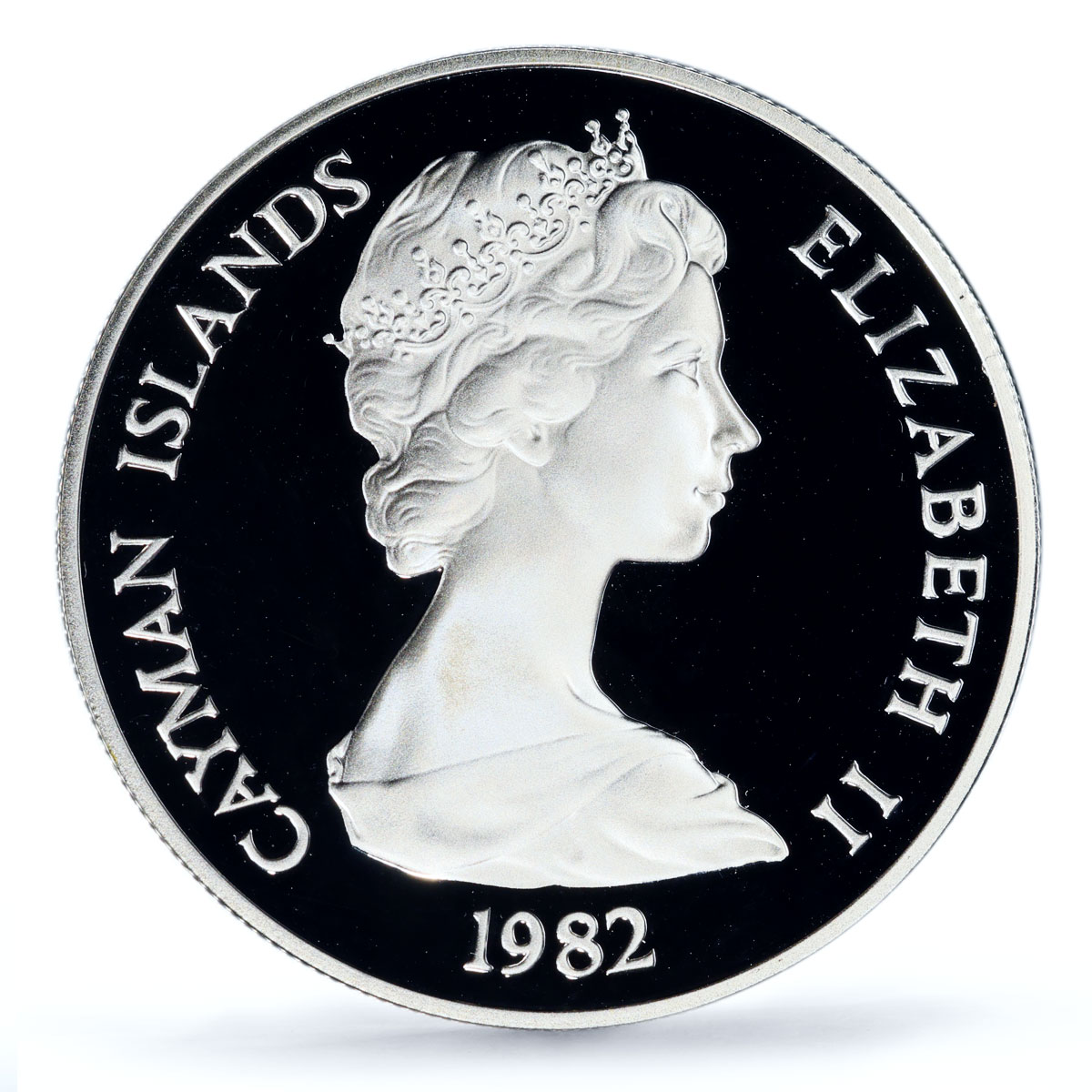 Cayman Is 10 KYD UNICEF Save the Children Child Year Piefort PR69 PCGS coin 1982