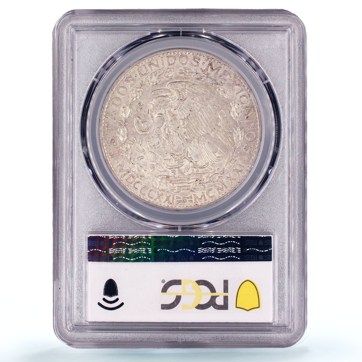 Mexico 2 pesos Independence Centennial Libertad AU53 PCGS silver coin 1921