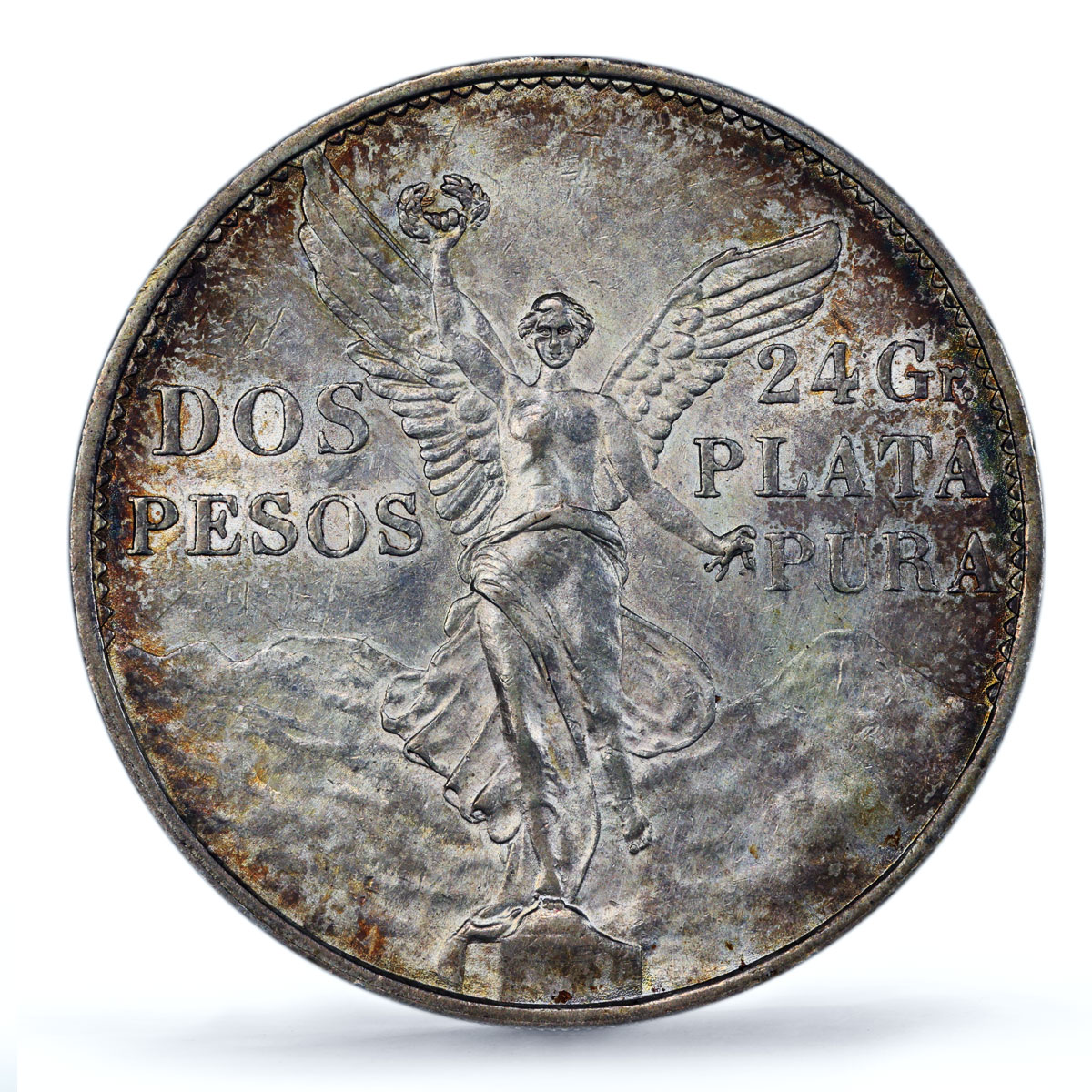 Mexico 2 pesos Independence Centennial Libertad AU55 PCGS silver coin 1921