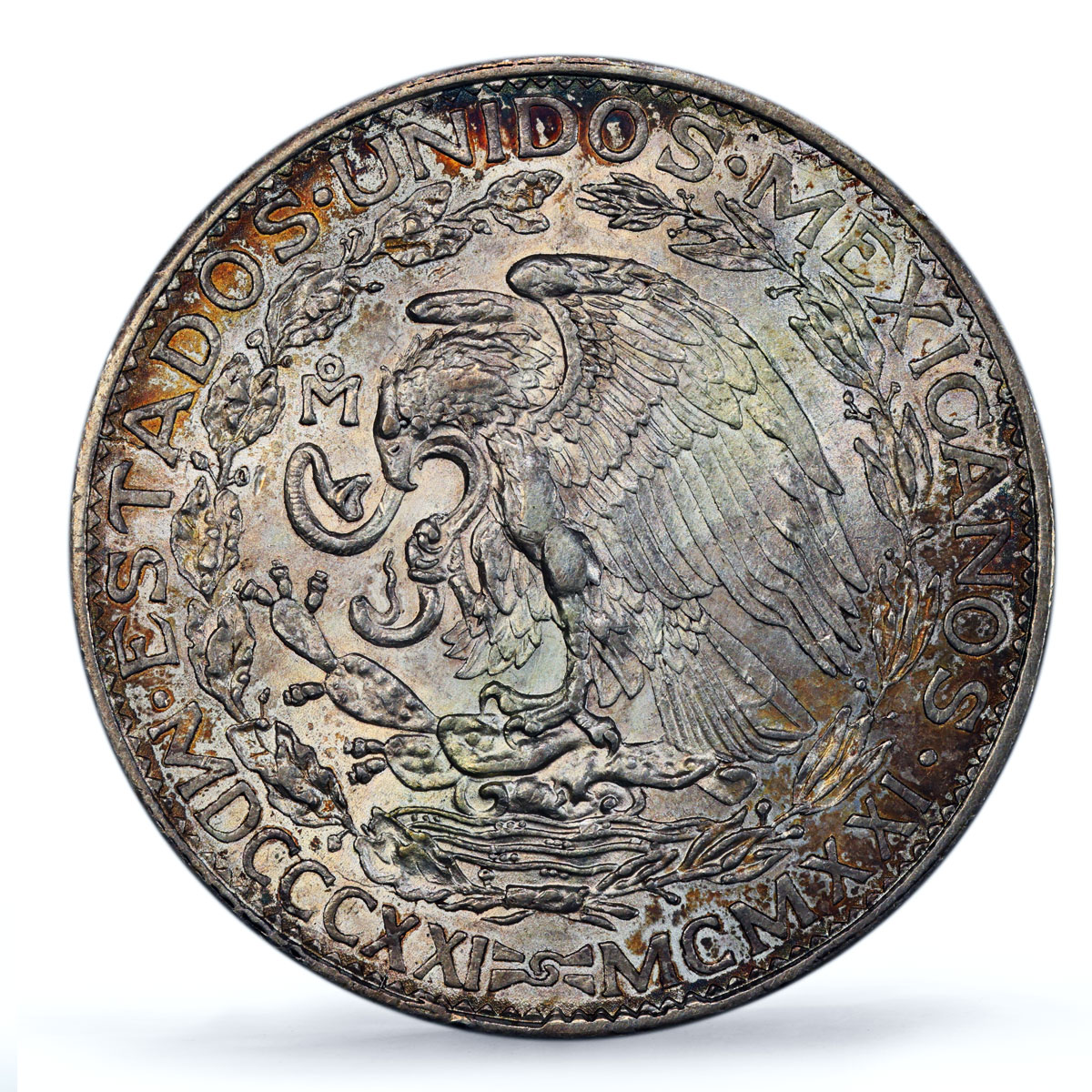 Mexico 2 pesos Independence Centennial Libertad AU55 PCGS silver coin 1921