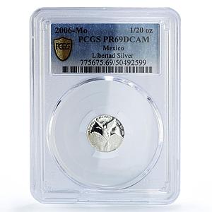 Mexico 1/20 onza Libertad Angel of Independence PR69 PCGS silver coin 2006