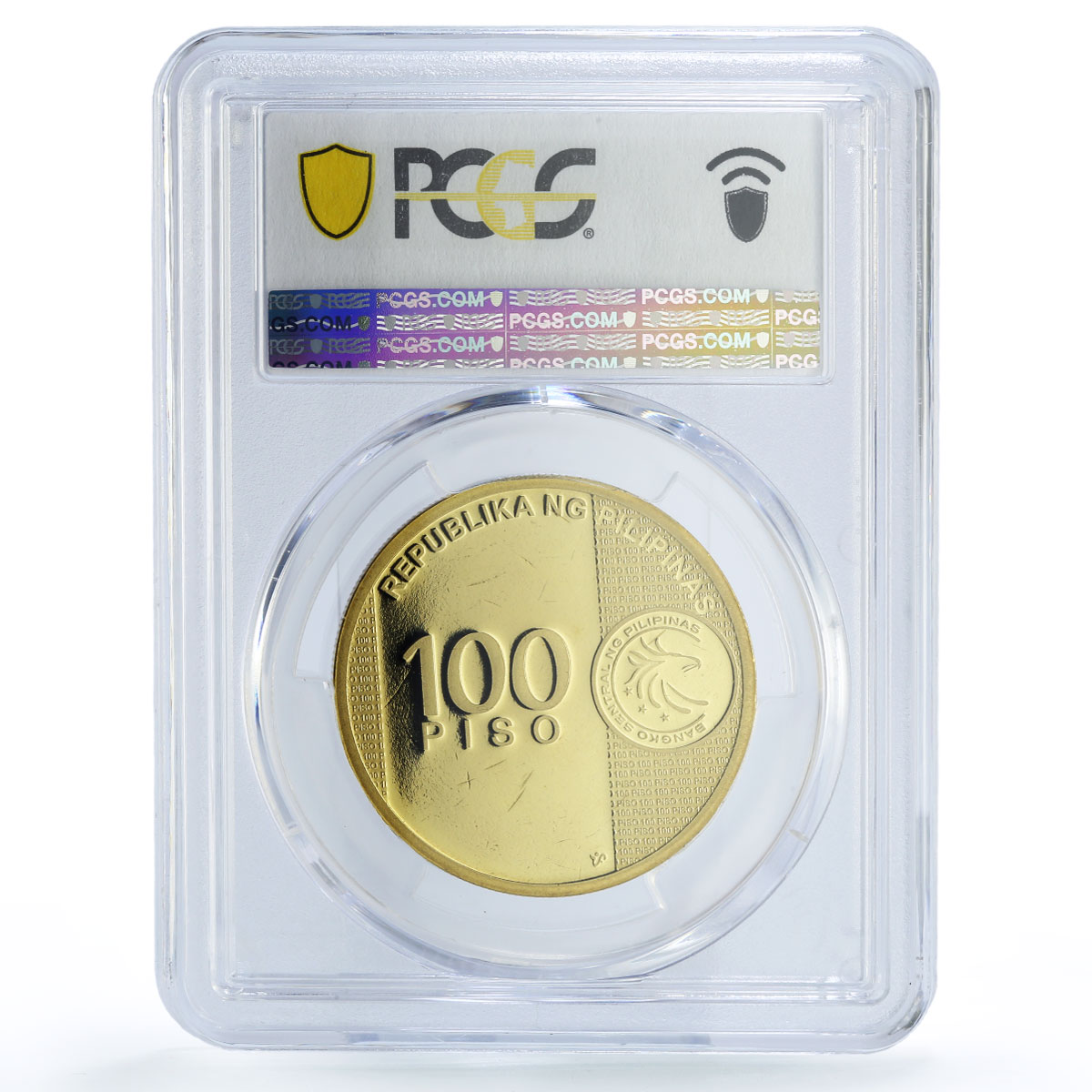 Philippines 100 piso PhilTrust Bank 100th Anniversary PR67 PCGS CuAl coin 2016