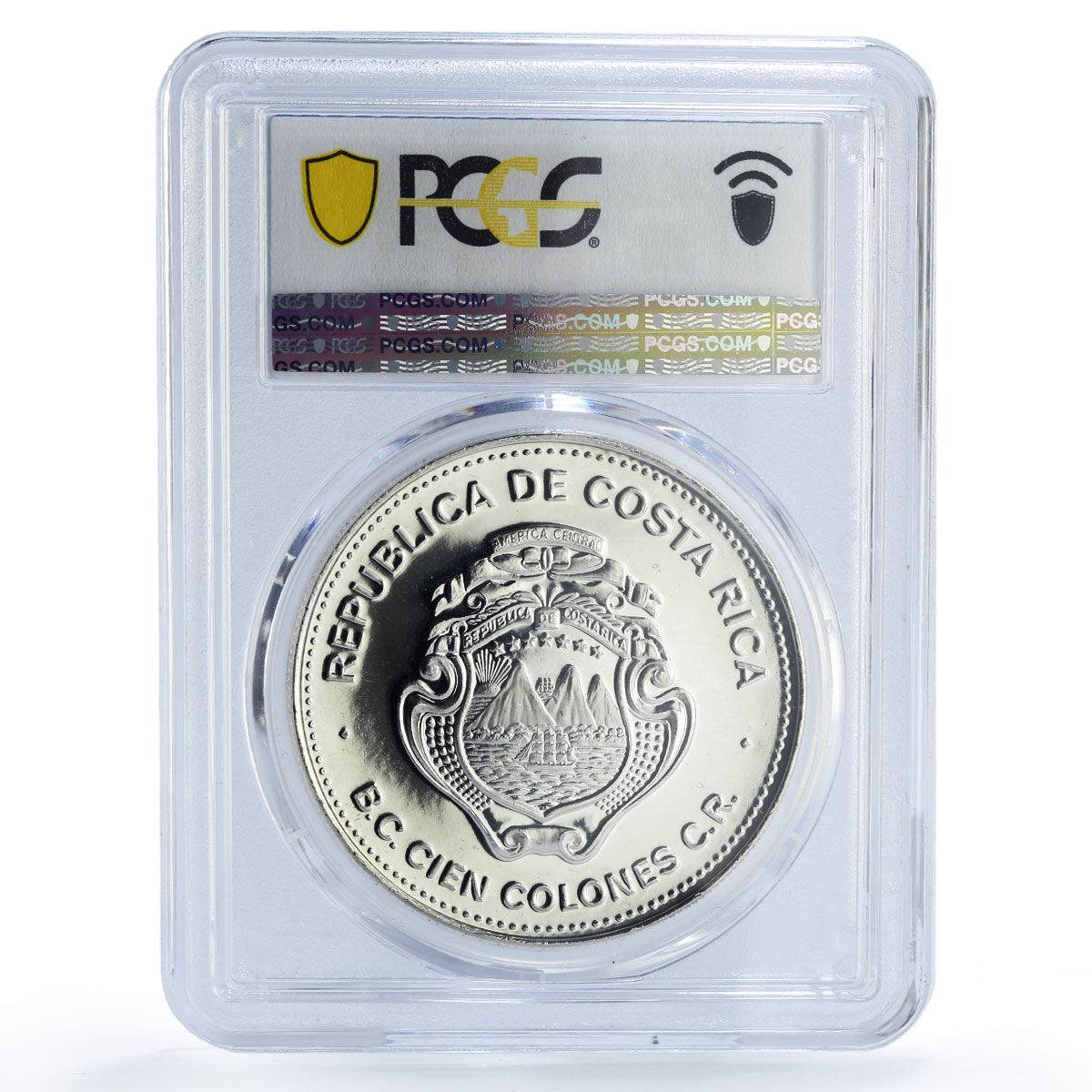 Costa Rica 100 colones UNICEF Save the Children Child Year MS67 PCGS coin 1979