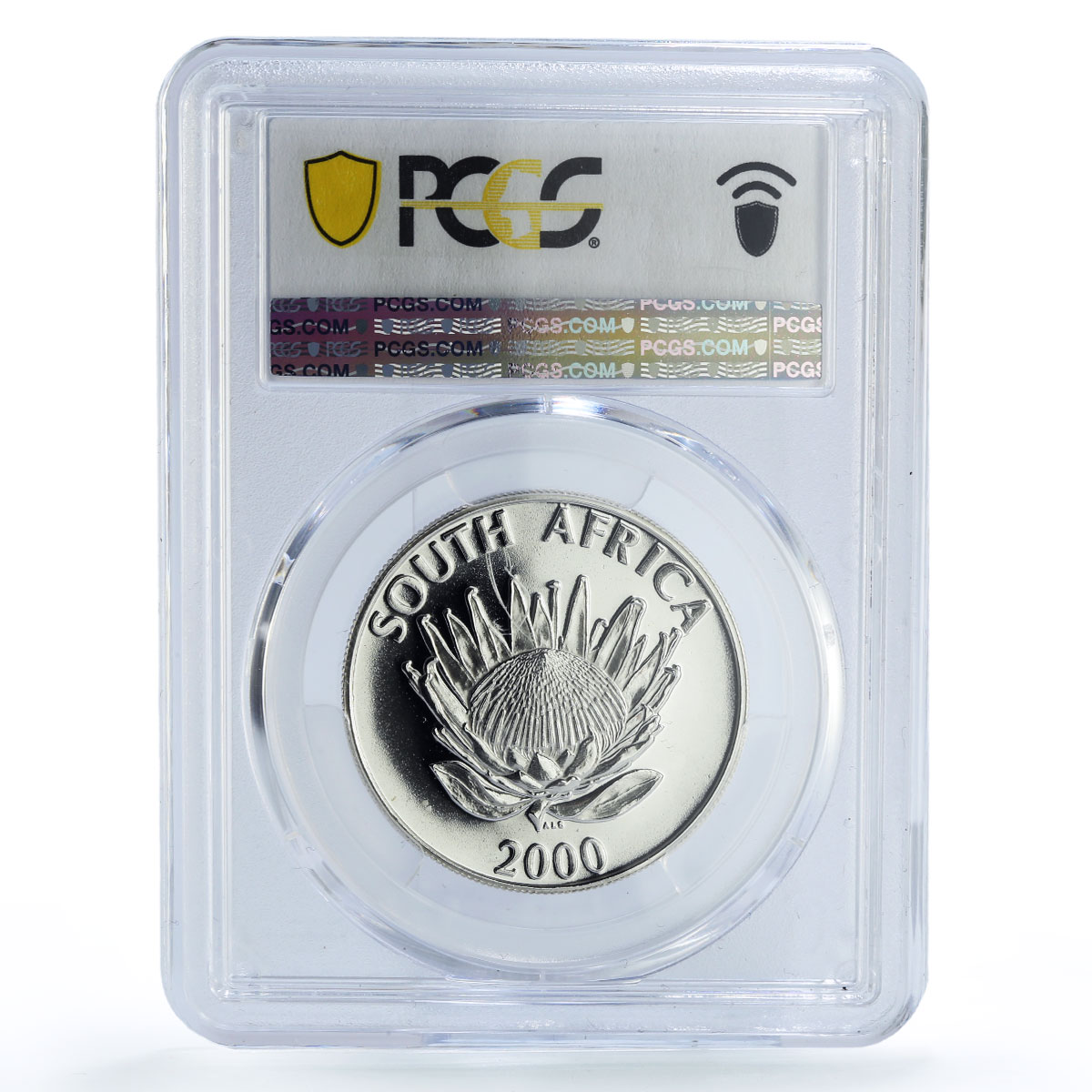 South Africa 1 rand Wine Industry Production Barrels PR67 PCGS silver coin 2000