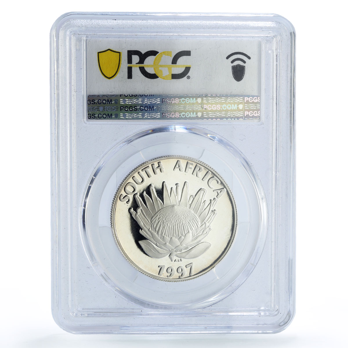 South Africa 1 rand Social Achievements Series Women PR68 PCGS silver coin 1997