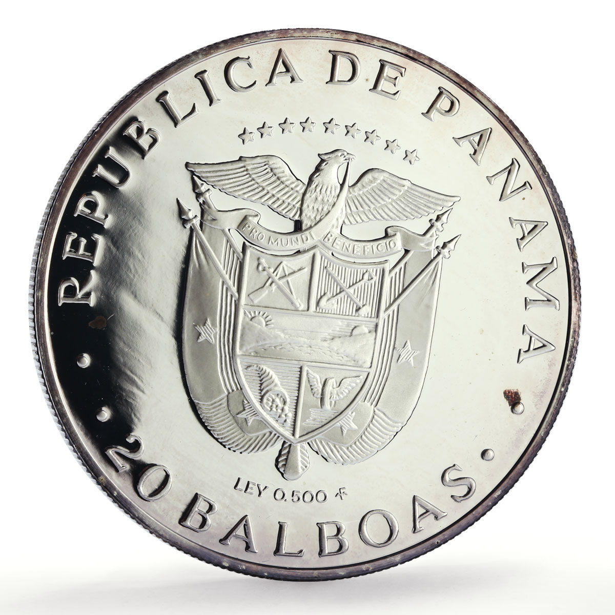 Panama 20 balboas Simon Bolivar 200th Birth Politics proof silver coin 1983