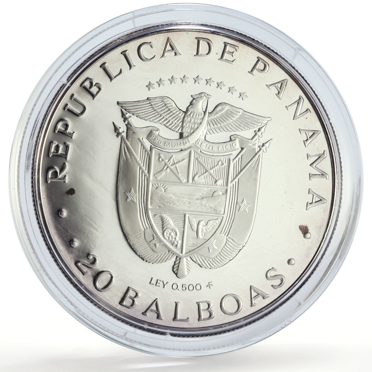 Panama 20 balboas Simon Bolivar 200th Birth Politics proof silver coin 1983