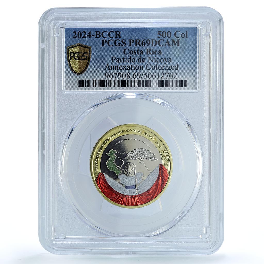 Costa Rica 500 colones Partido de Nicoya Annexation PR69 PCGS bimetal coin 2024 Costa Rica 500 colones Partido de Nicoya Annexation PR69 PCGS bimetal coin 2024