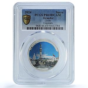 Ecuador 1 sucre Ibero-American Capitals Quito PR69 PCGS silver coin 2024