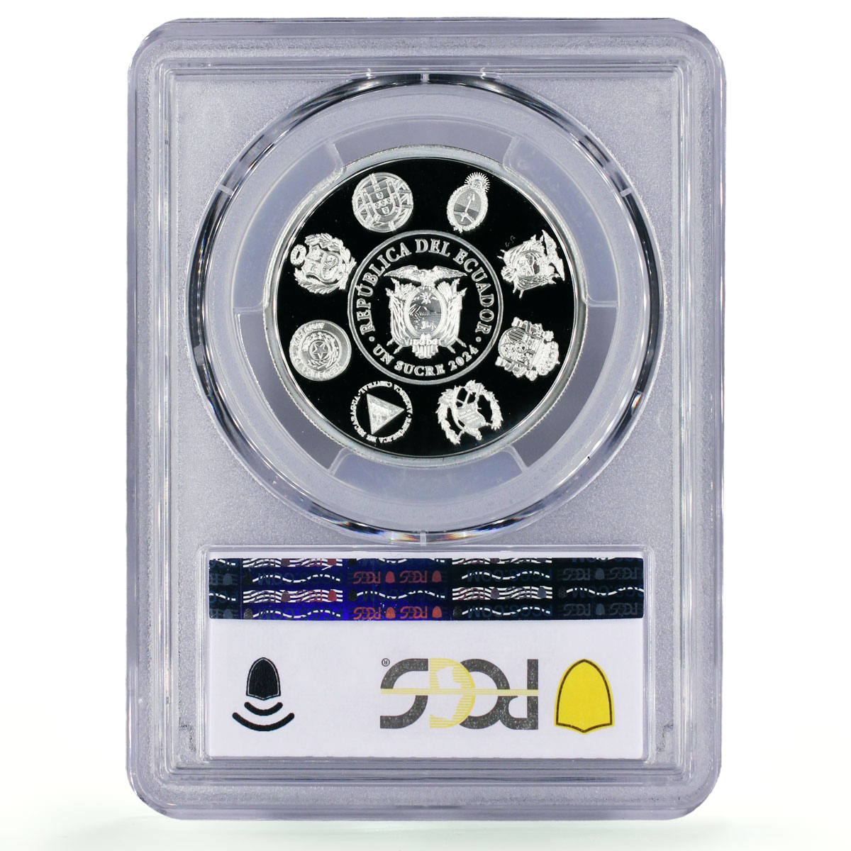Ecuador 1 sucre Ibero-American Capitals Quito PR69 PCGS silver coin 2024