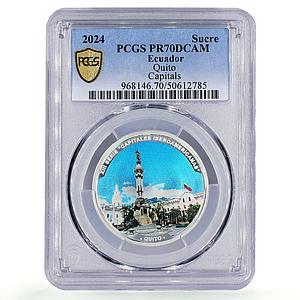 Ecuador 1 sucre Ibero-American Capitals Quito PR70 PCGS silver coin 2024