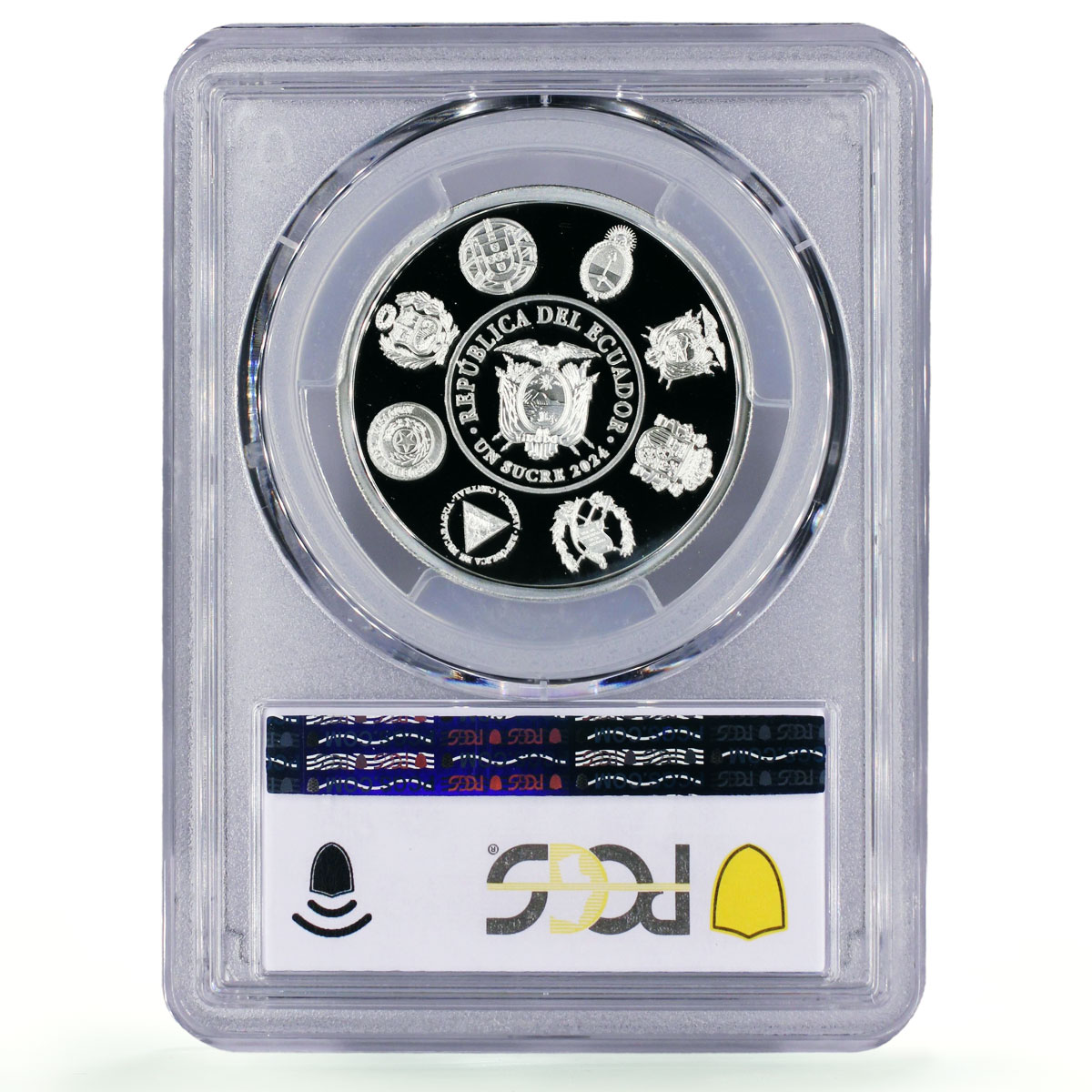 Ecuador 1 sucre Ibero-American Capitals Quito PR70 PCGS silver coin 2024
