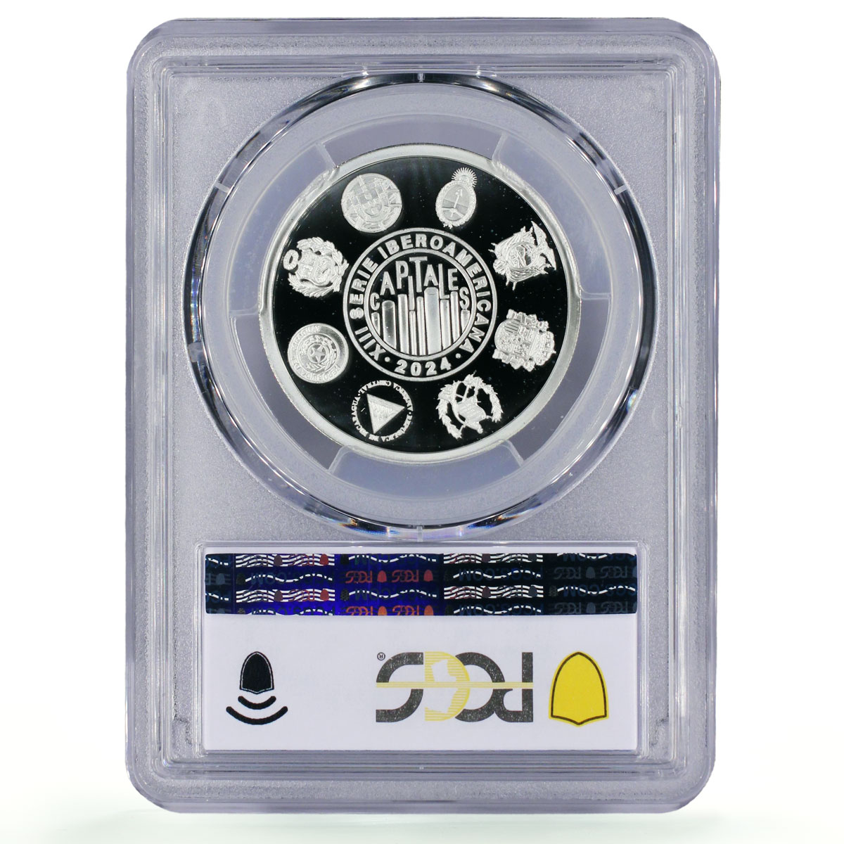Spain Ibero-American Series XIII Capitals Cities PR70 PCGS silver medal 2024