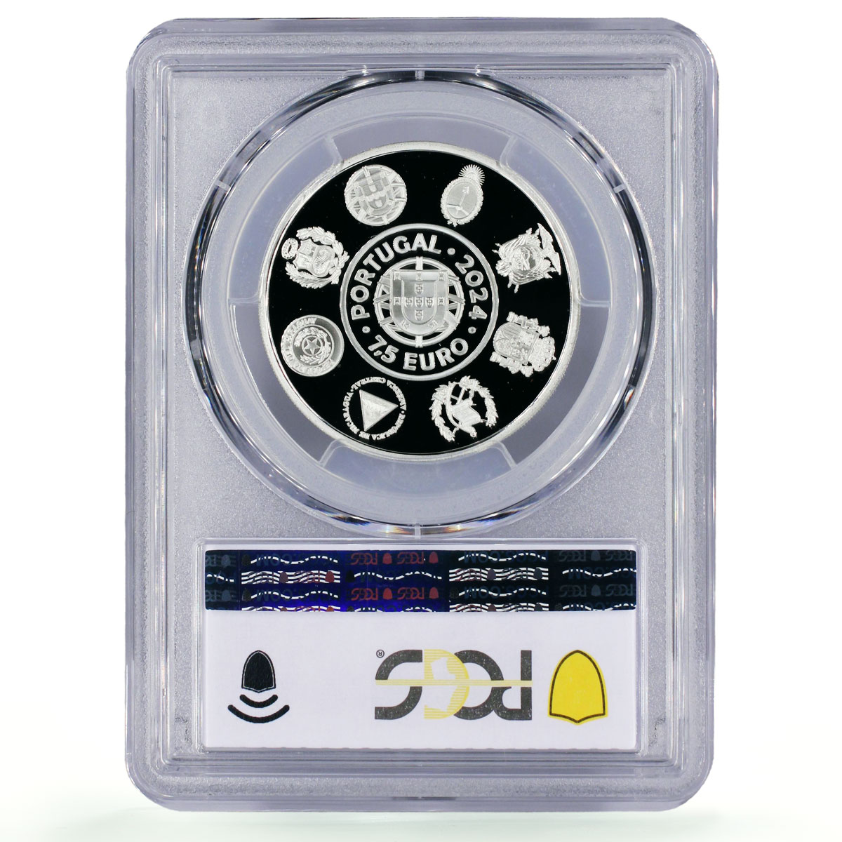 Portugal 7,5 euro Ibero-American Capital Lisbon Tram PR69 PCGS silver coin 2024