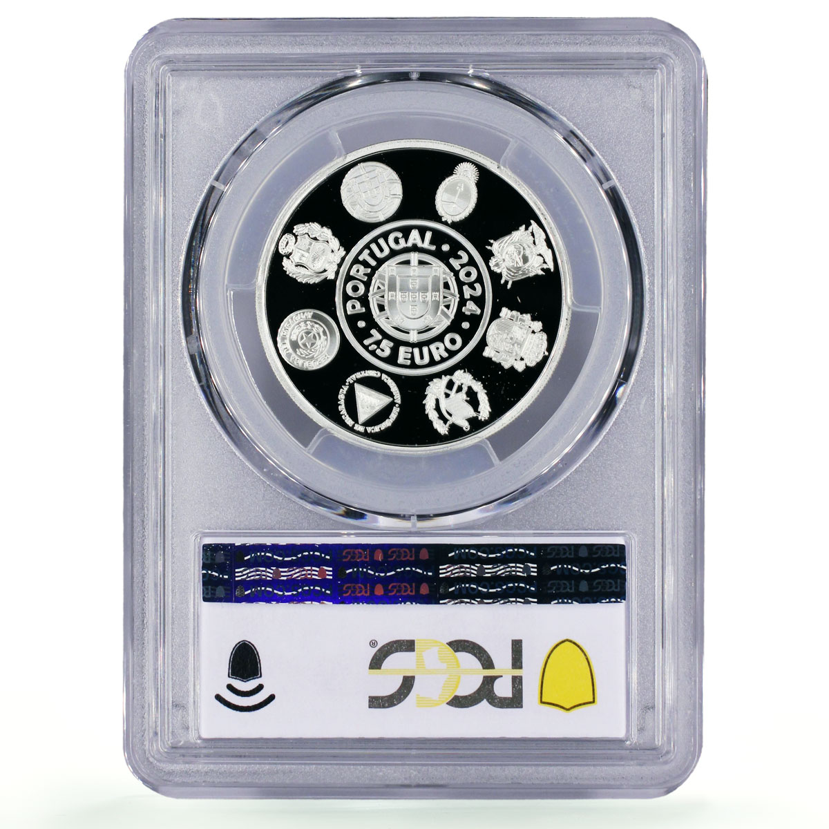 Portugal 7,5 euro Ibero-American Capital Lisbon Tram PR70 PCGS silver coin 2024