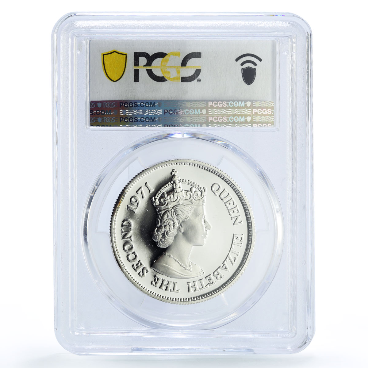 Mauritius 10 rupees Republic Independence Dodo Bird PR64 PCGS silver coin 1971