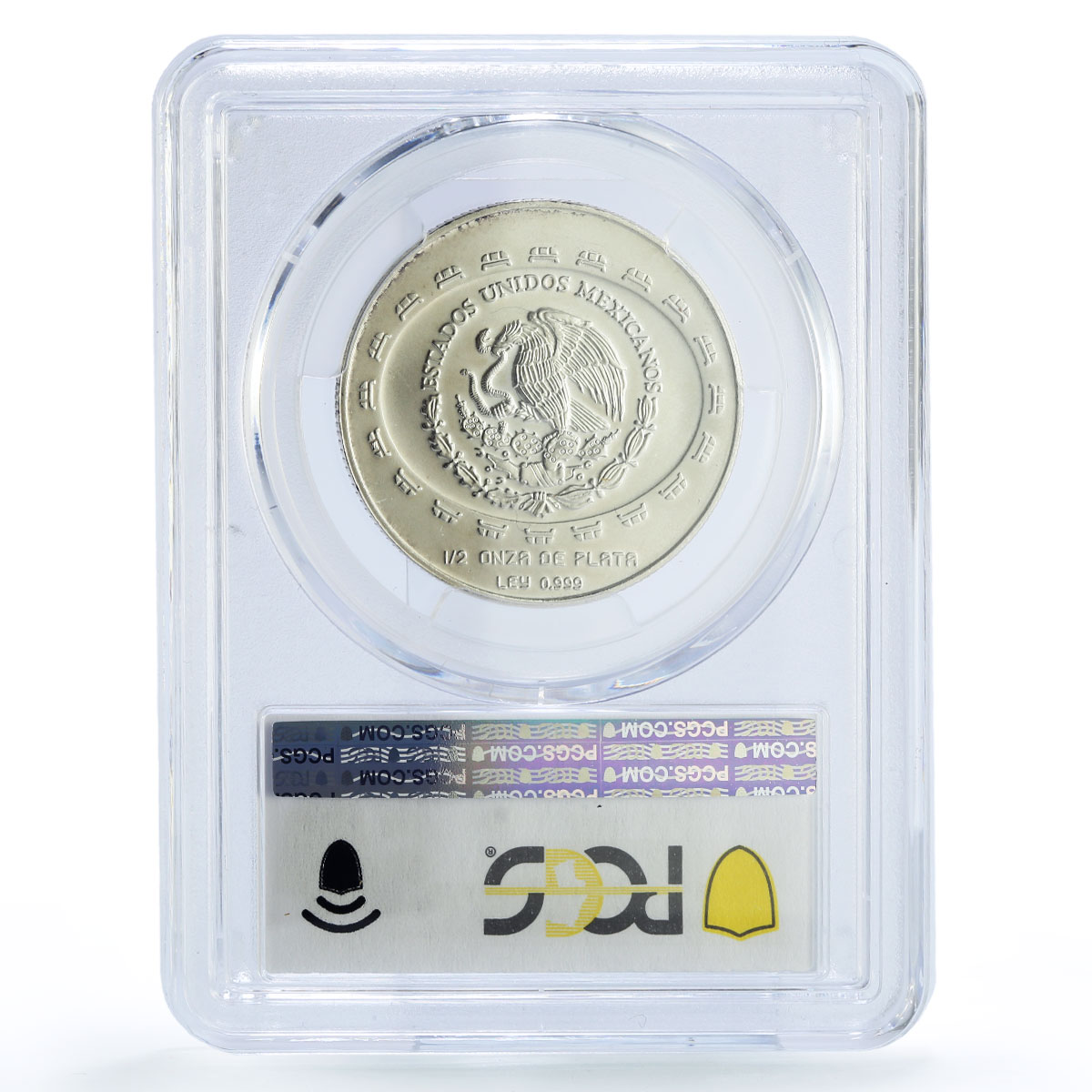 Mexico 2 pesos Precolombina Disco Muerte Death Disc MS68 PCGS silver coin 1997