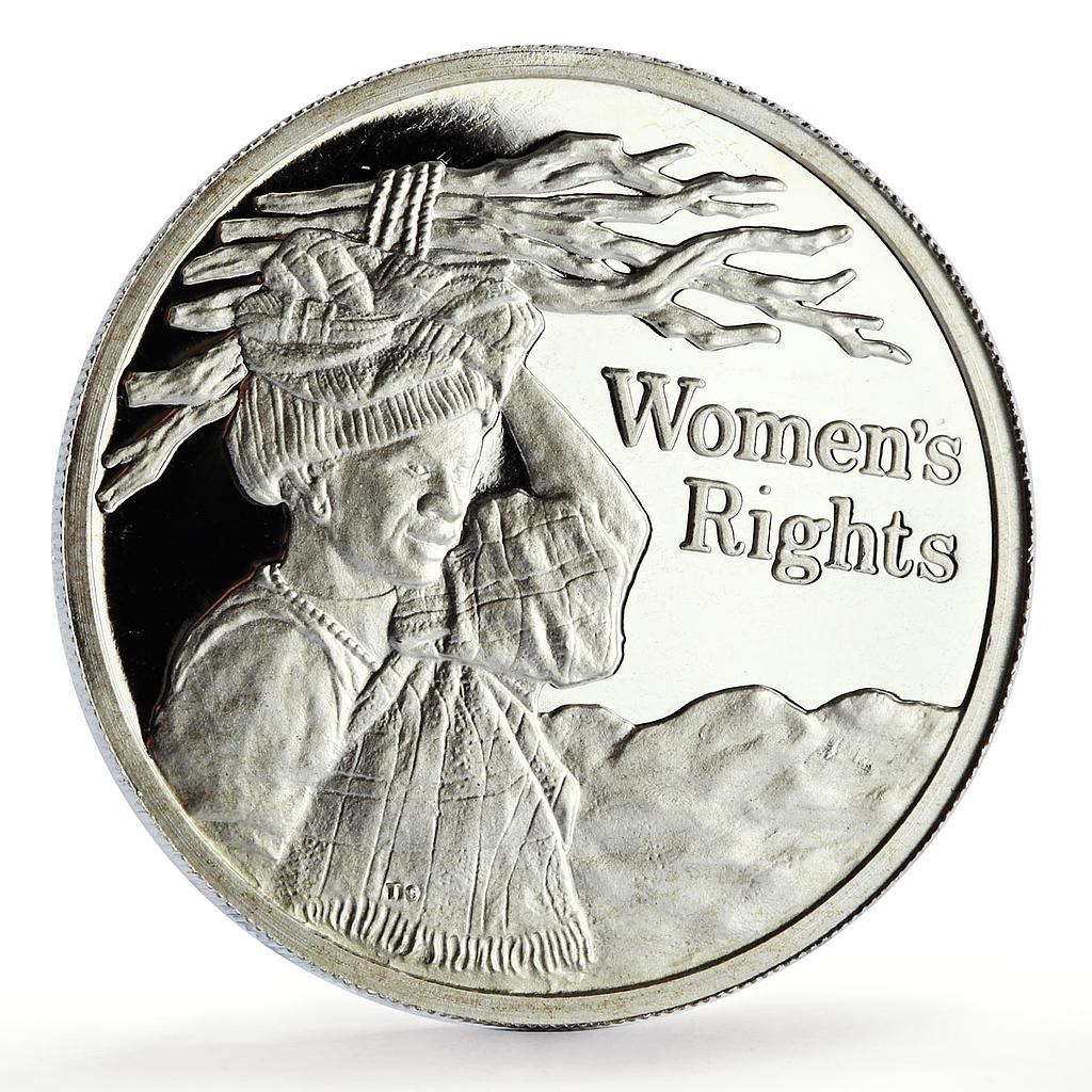 Zambia 500 kwacha Human Rights Women's Rights Politics proof silver coin 1994