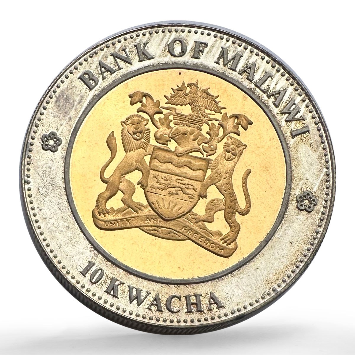 Malawi 10 kwacha President Chen Shui-bian Inauguration Pattern silver coin 2004