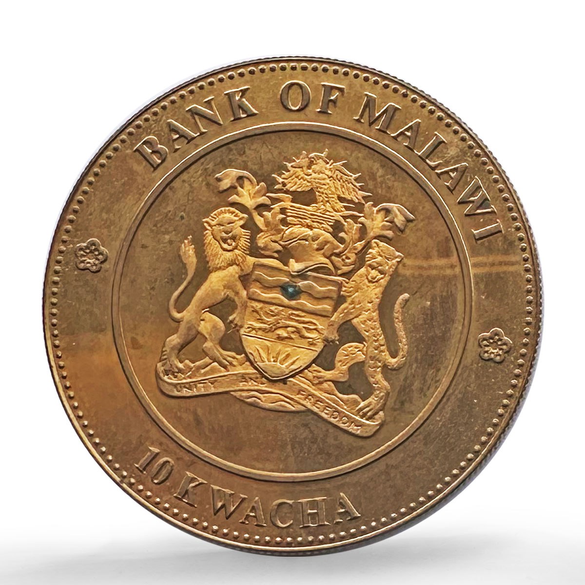 Malawi 10 kwacha Taiwan's Peaceful Referendum Gilt SP Pattern silver coin 2004