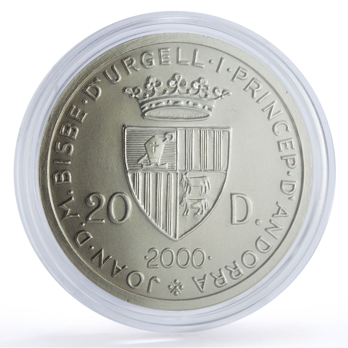 Andorra 20 diners Sydney Olympic Games Hurdling Matte Gilt silver coin 1998