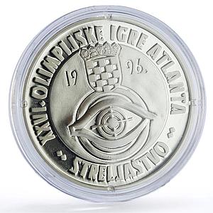 Croatia 150 kuna Atlanta Olympic Games Table Tennis Shooting silver coin 1996