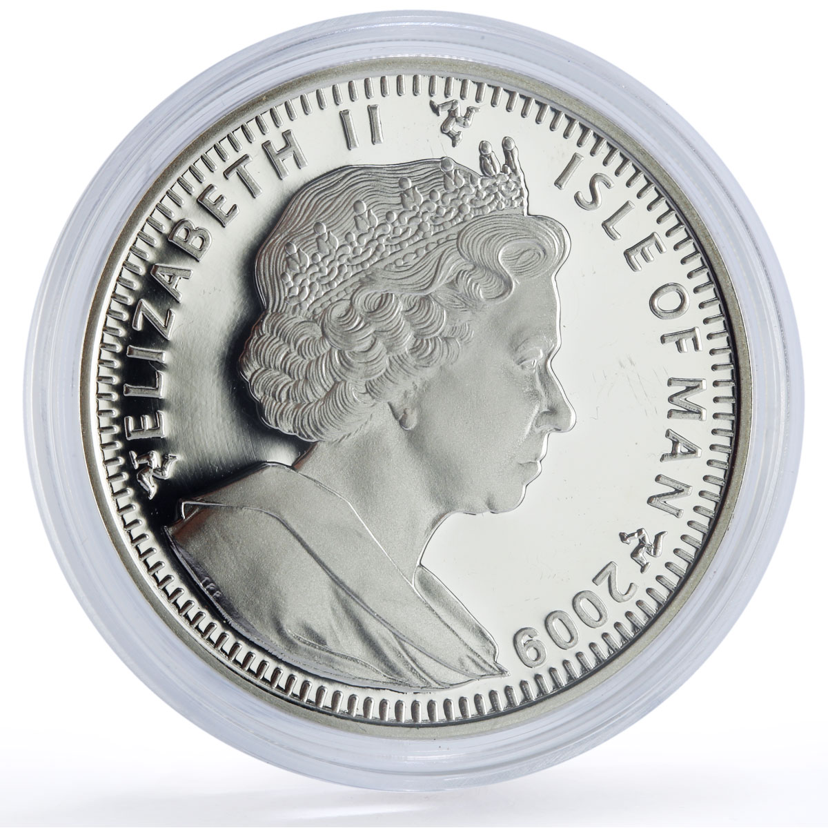Isle of Man 1 crown London Olympic Games Sailing Ships proof silver coin 2009