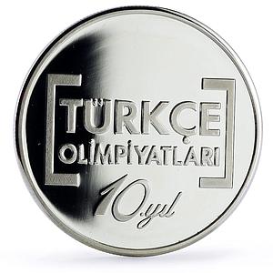 Turkey 50 lira Turkish Olympics 100th Anniversary Tree proof silver coin 2012
