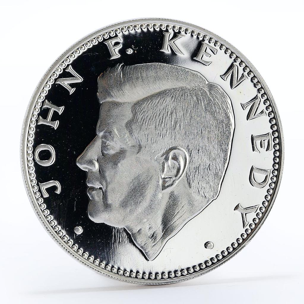 Paraguay 150 guaranies John F. Kennedy president proof silver coin 1974