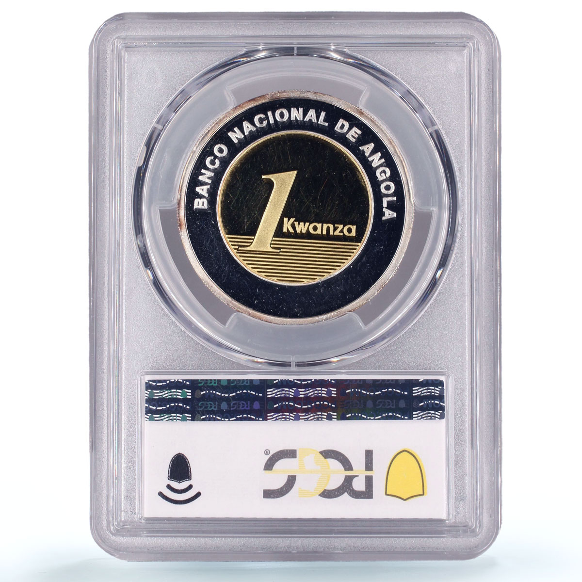 Angola 1 kwanza National Bank 30th Anniversary PR64 PCGS silver gold coin 2006