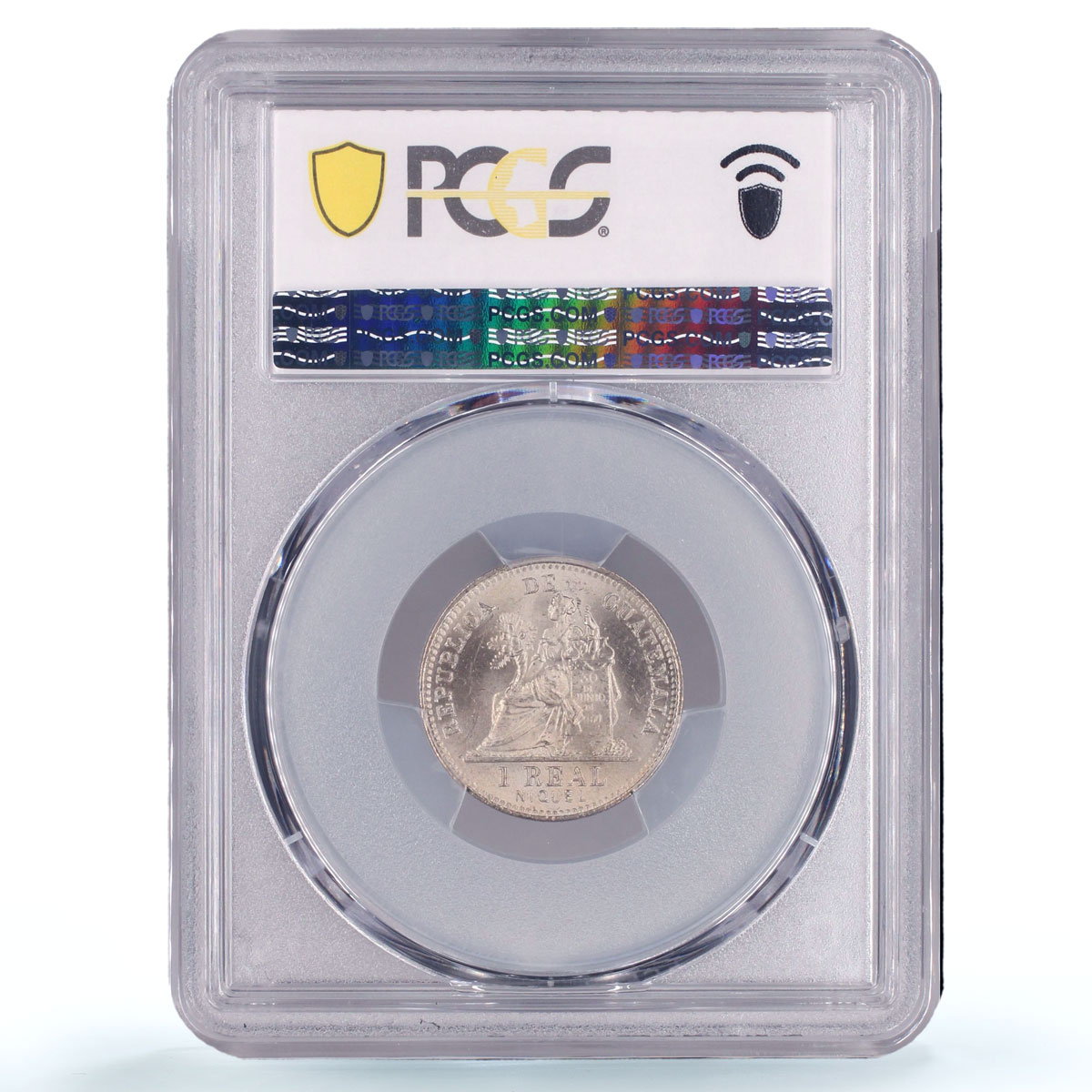 Guatemala 1 real Republic Coinage Libertad KM-177 MS64 PCGS CuNi coin 1900