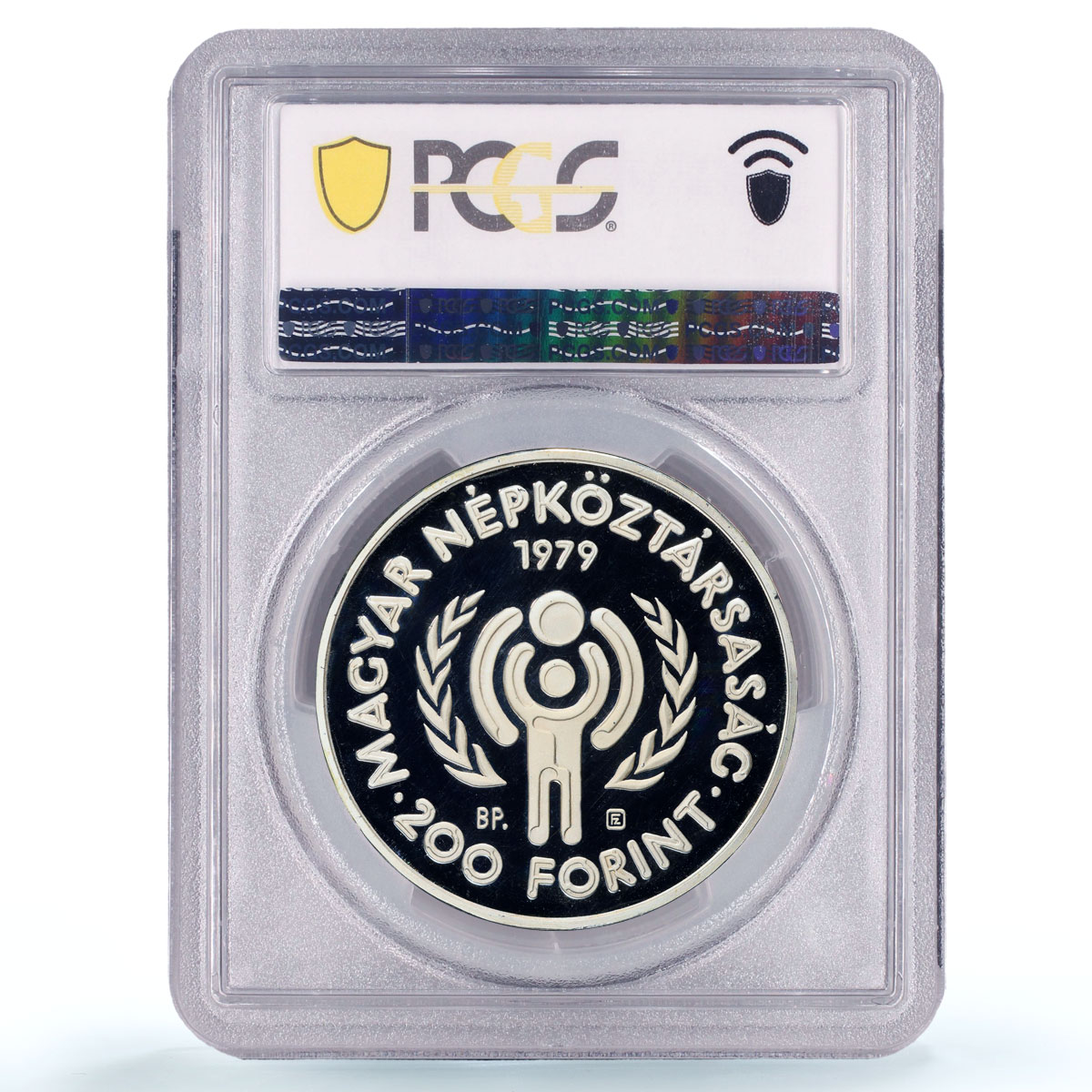 Hungary 200 HUF UNICEF Save the Children Child Year Piefort PR68 PCGS coin 1979