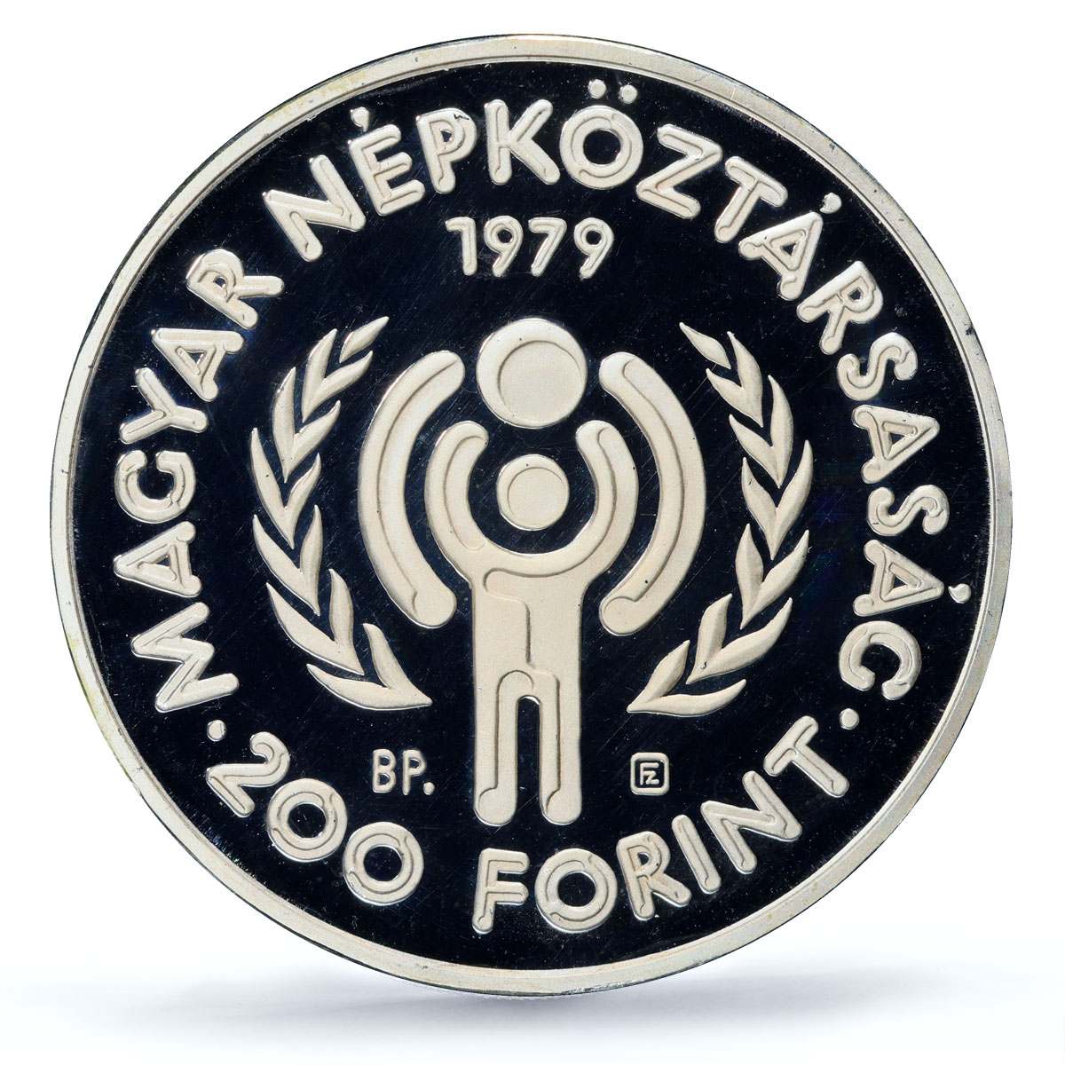 Hungary 200 HUF UNICEF Save the Children Child Year Piefort PR68 PCGS coin 1979