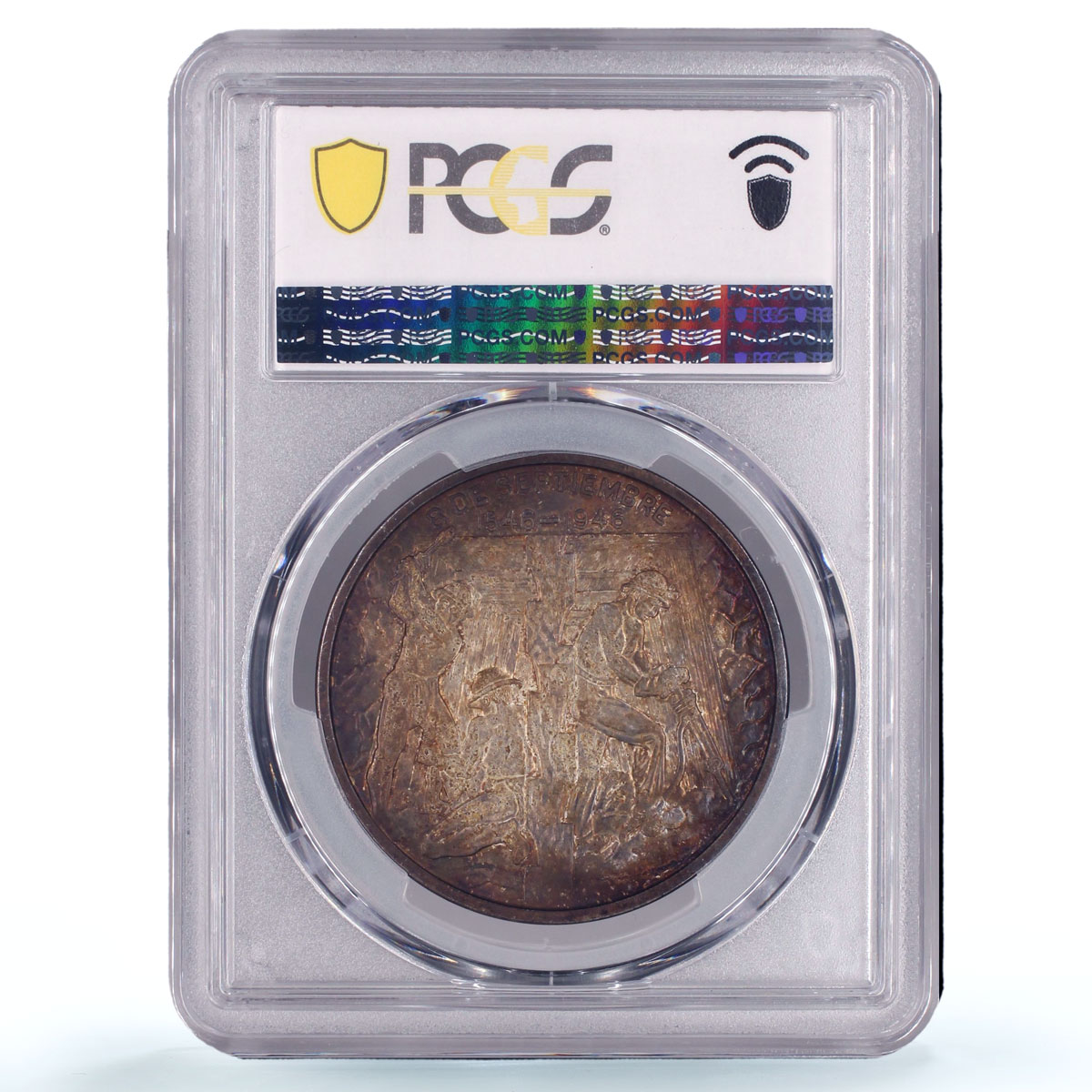 Mexico Zacatecas Foundation Anniversary Mine Workers MS64 PCGS silver medal 1946