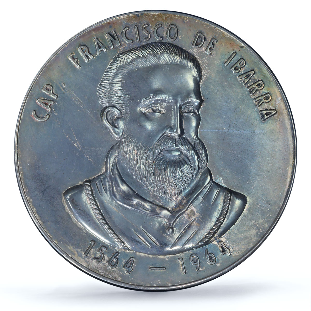 Mexico Explorer Francisco Ibarra 400th Anniversary SP64 PCGS silver medal 1964
