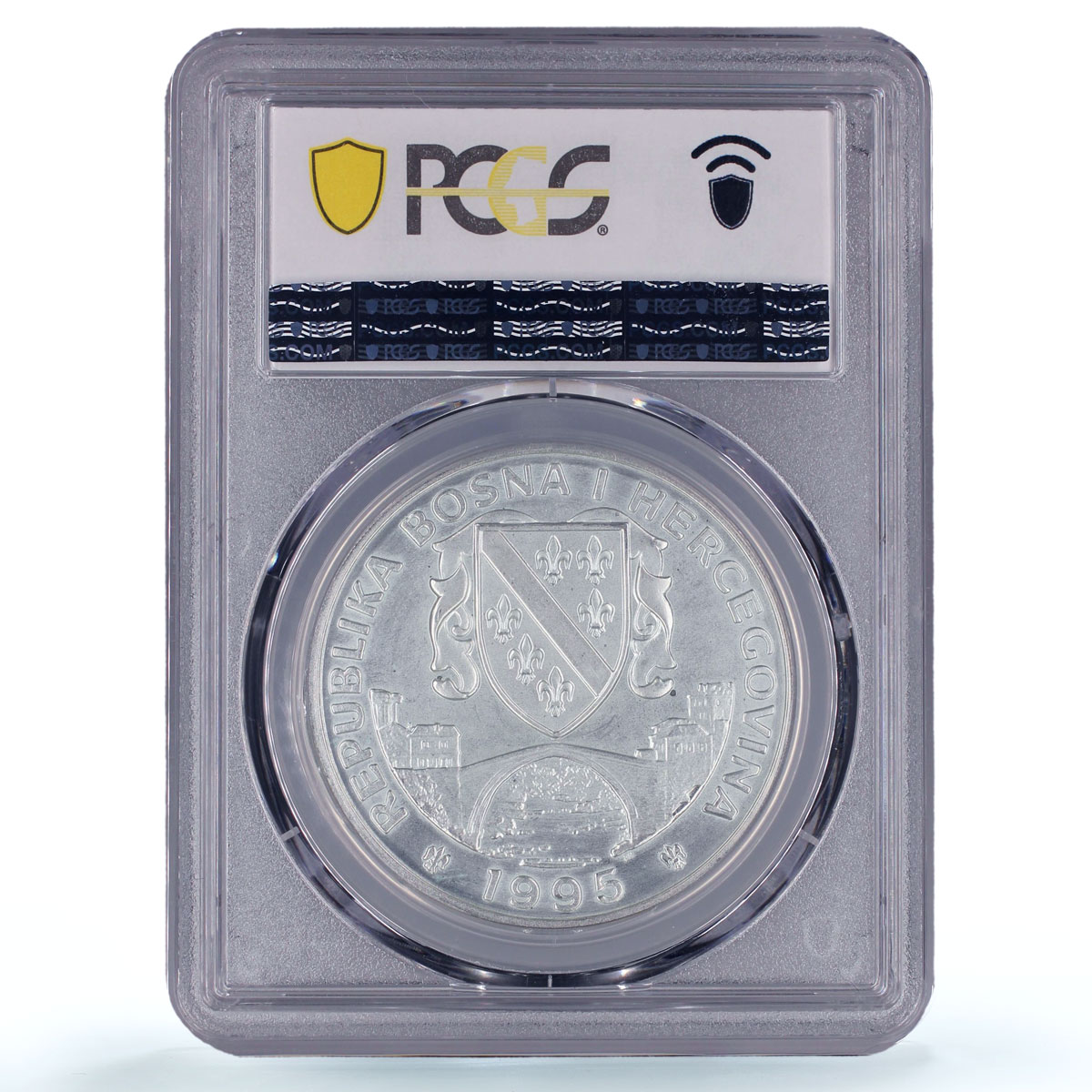 Bosnia and Herzegovina 750 dinara Youth Olympics PR65 PCGS silver coin 1995