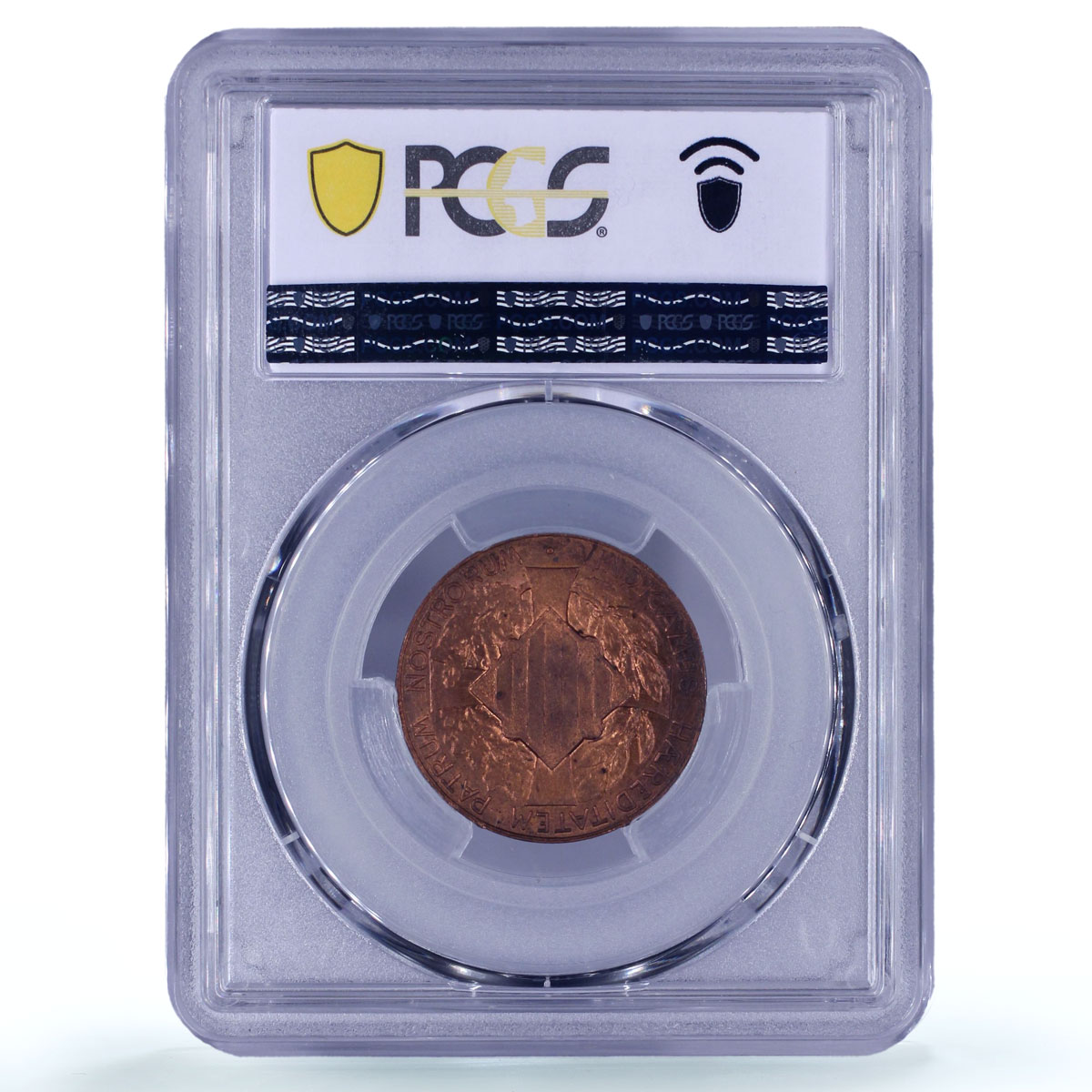 Spain Catalonia 5 centimos Union Coinage St. George MS65 PCGS copper coin 1900