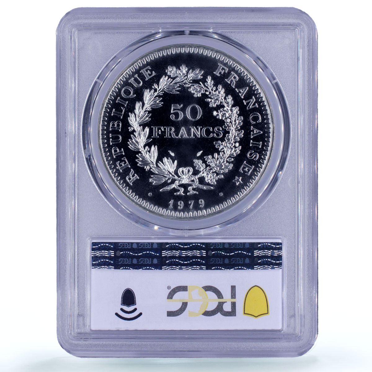 France 50 francs Freedom Equality Fraternity Hercules MS69 PCGS silver coin 1979