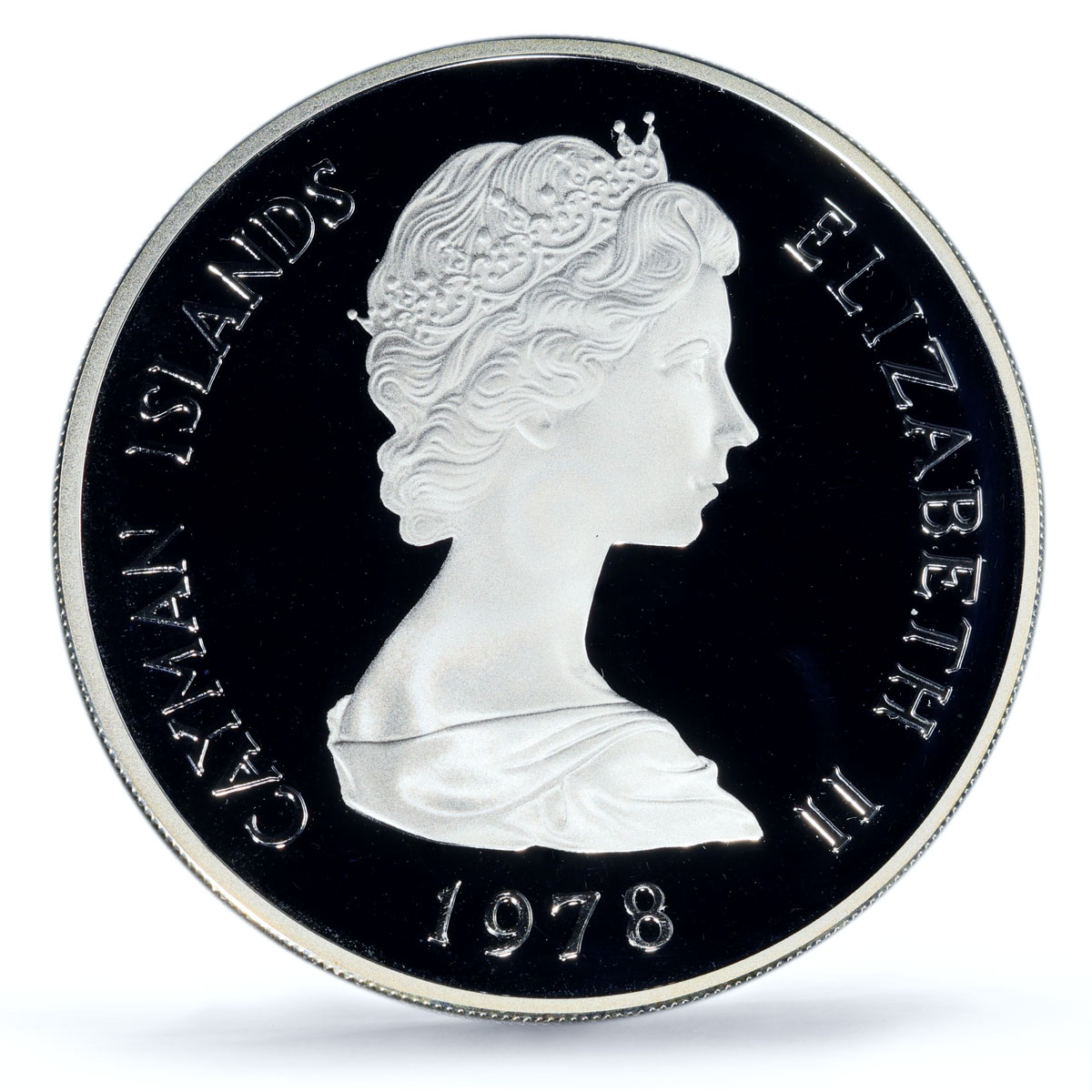 Cayman Islands 50 dollars Coronation 25th Anniversary Queens PR70 PCGS coin 1978