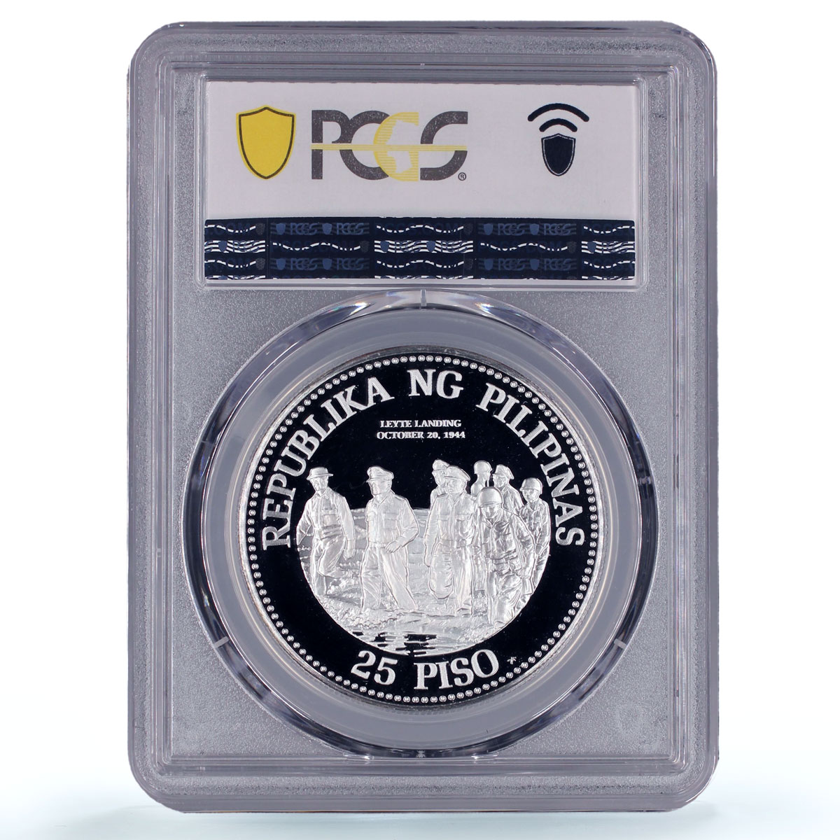 Philippines 25 piso General MacArthur Birth Politics PR70 PCGS silver coin 1980