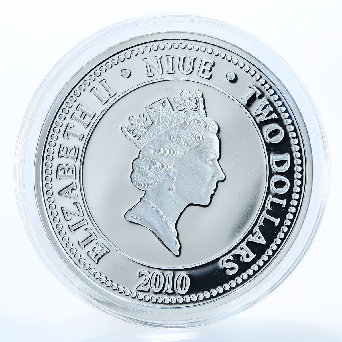 Niue 2 dollars Soviet Russian Rock Music Singer Viktor Tsoy silver coin 2010