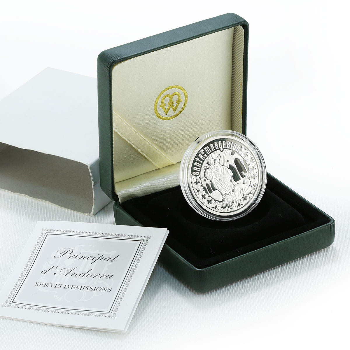 Andorra 10 diners Holy Helpers Saint Margaret proof silver coin 2011