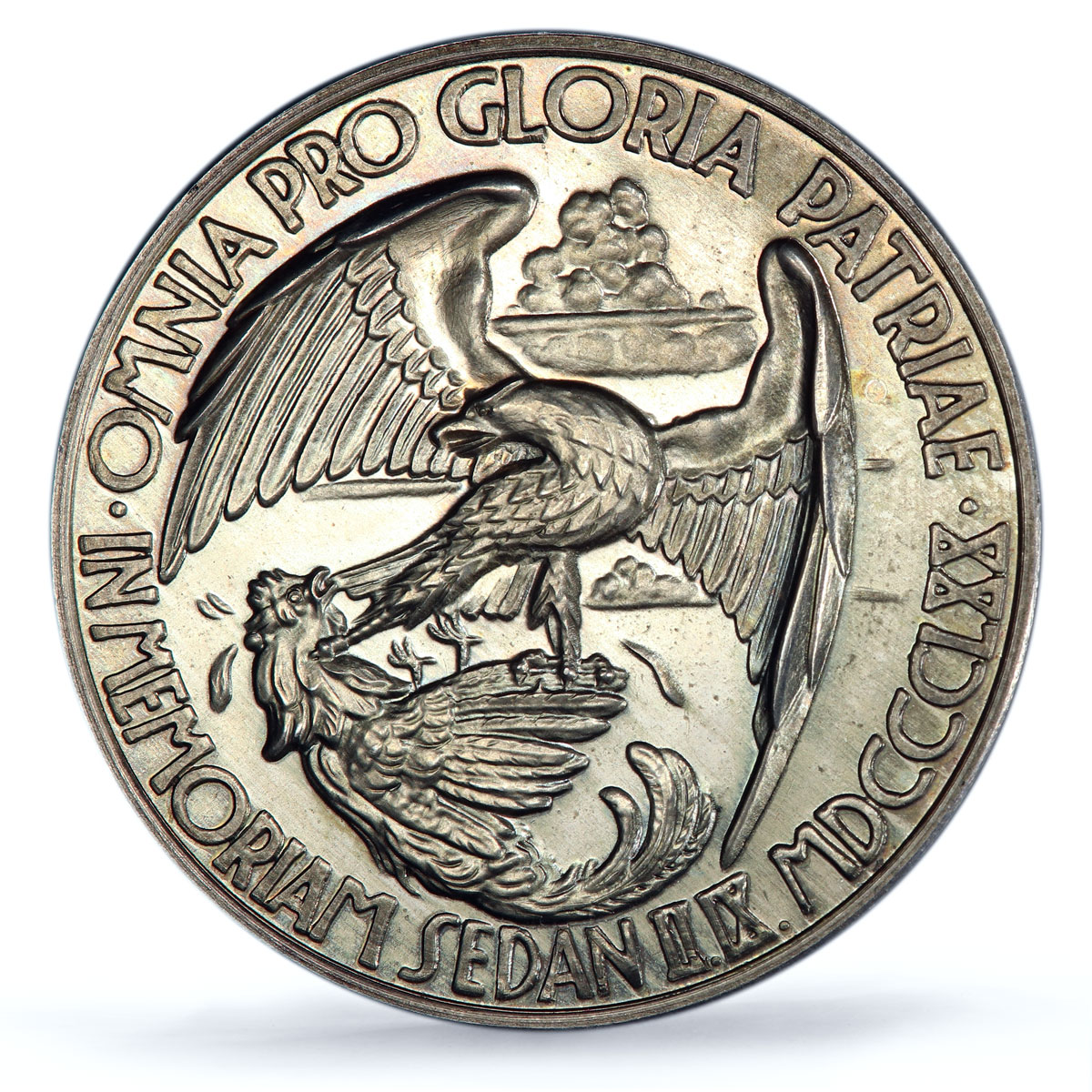 Germany Sedan Battle Bismarck Roon Moltke Matte SP67 PCGS silver medal 1930