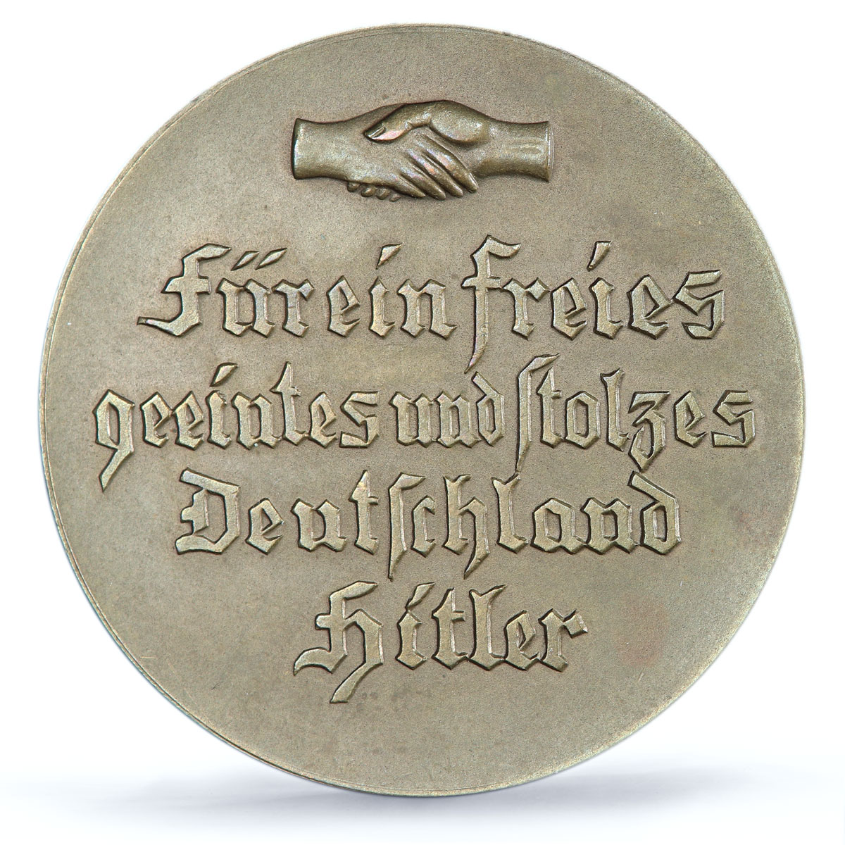 Germany Third Reich Hindenburg Hitler Politics Matte SP65 PCGS bronze medal 1933