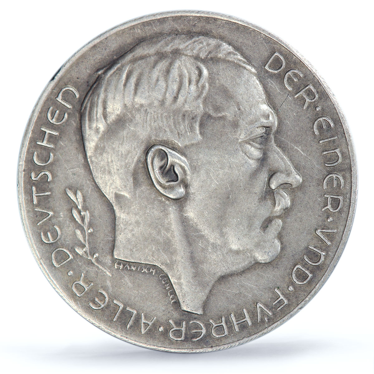 Germany Third Reich Arisen Empire Hitler Politics SP61 PCGS silver medal 1938