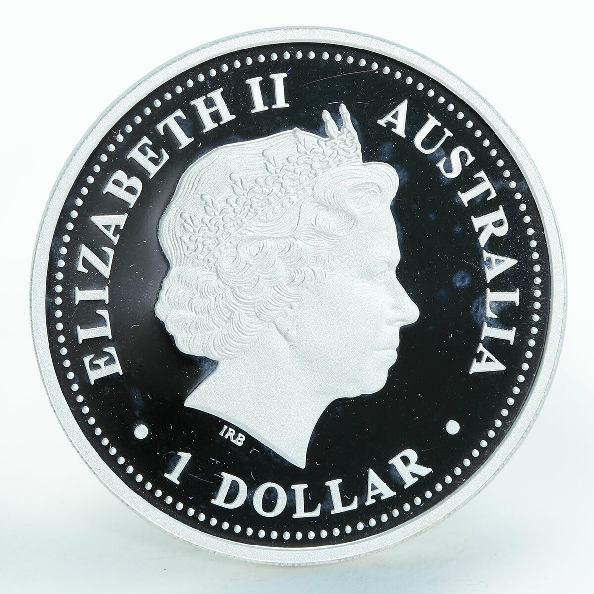 Australia 1 dollar Antarctic South Magnetic Pole silver coin 1909 - 2009