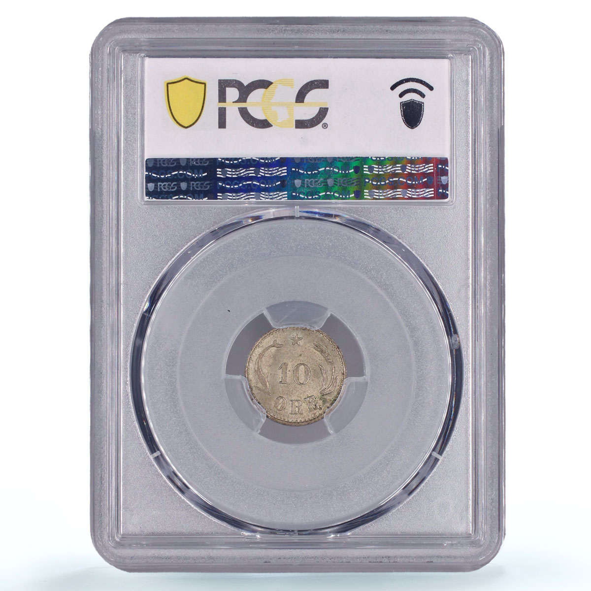 Denmark 10 ore King Christian IX Coinage KM-795 MS63 PCGS billon coin 1899